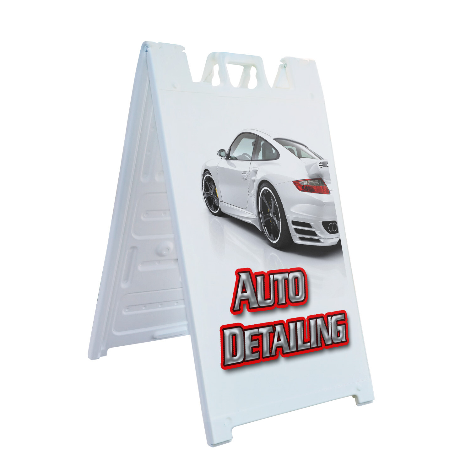 A-frame Sidewalk Auto Detailing 24″ x 36″ Double Sided A-Frame Sidewalk Sign