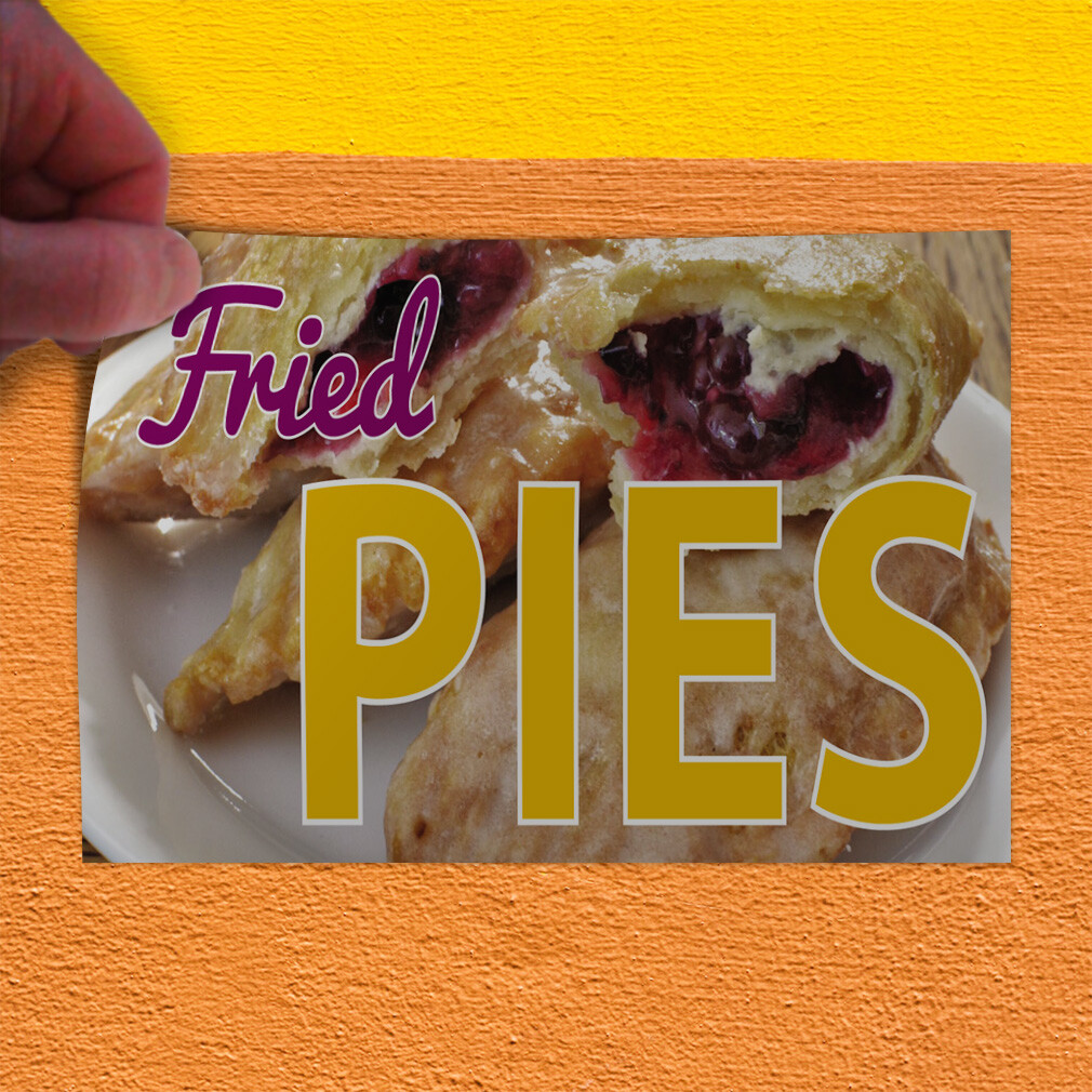 Decal Stickers Fried Pies Outdoor Advertising Printing B Vinyl Store Sign Label