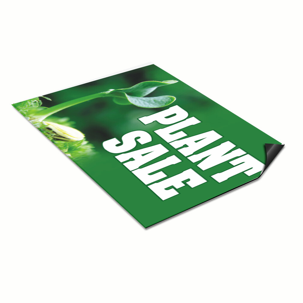 Car Magnet Set of 2 Plant Sale Business B Car Advertising Industrial Sign