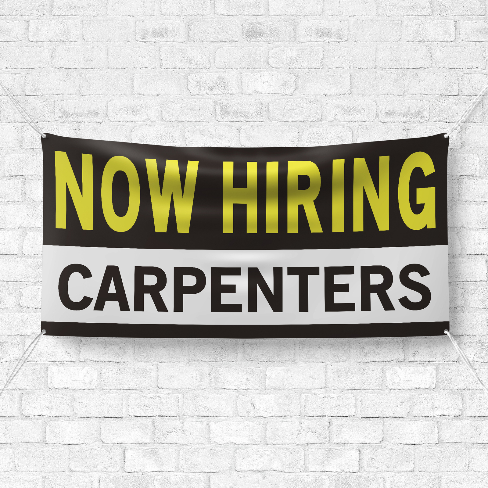 Now Hiring Carpenters 13 oz Heavy Duty Vinyl Banner Jobs Available Help Wanted