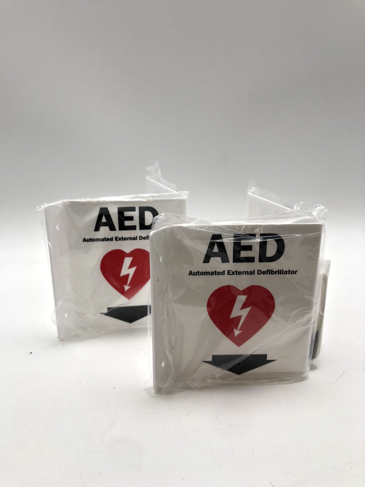 SmartSign AED Projecting Sign 5in x 6in Acrylic 2 Pack