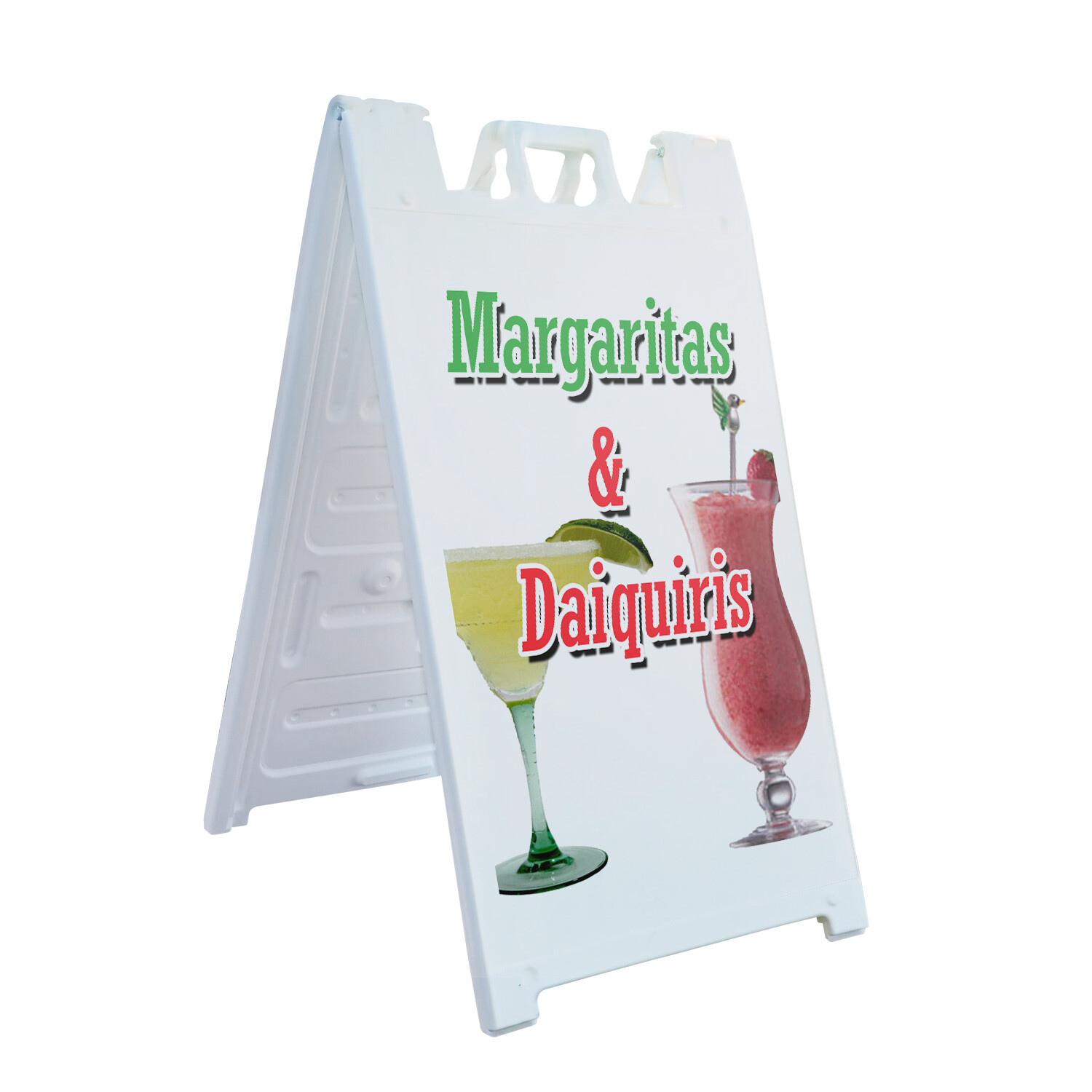 A-frame Sidewalk Margaritas & Daiquiris 24″ x 36″ Double Sided A-Frame Sidewalk