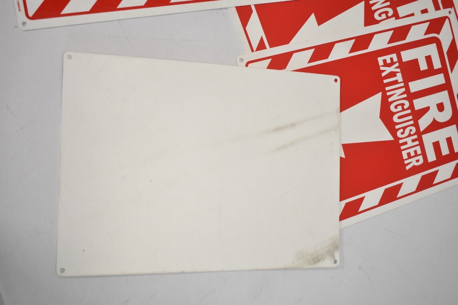Lot of 7 Fire Extinguisher Rectangular Sign 10″ x 14″ Red/White A5036-BC