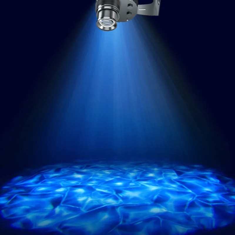 60W Dimmable Water Wave Ripple Projection Light Waterproof Gobo Logo Projector