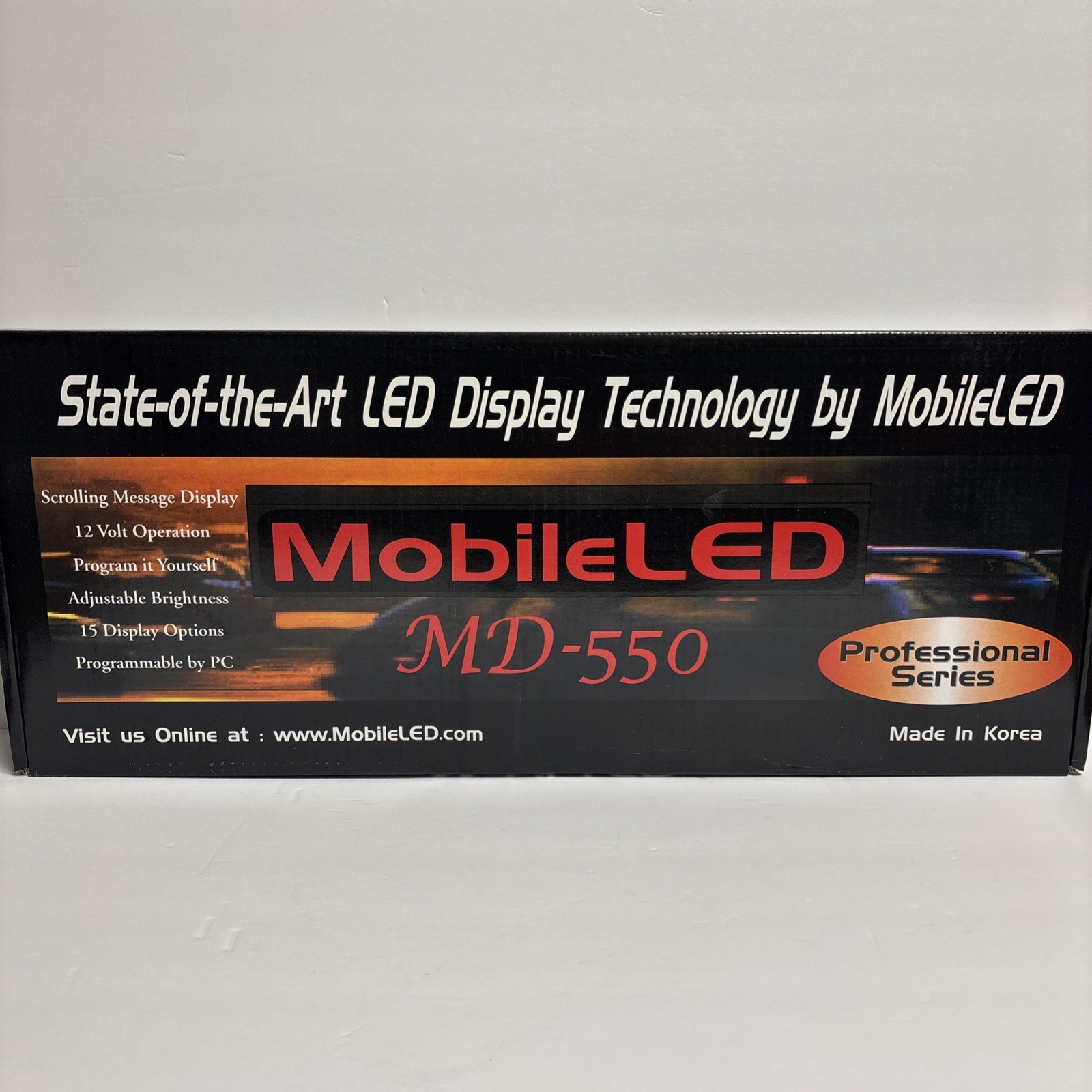 Mobile Red LED MD-550 Scrolling Message For Business or Vehicle Display 12v New