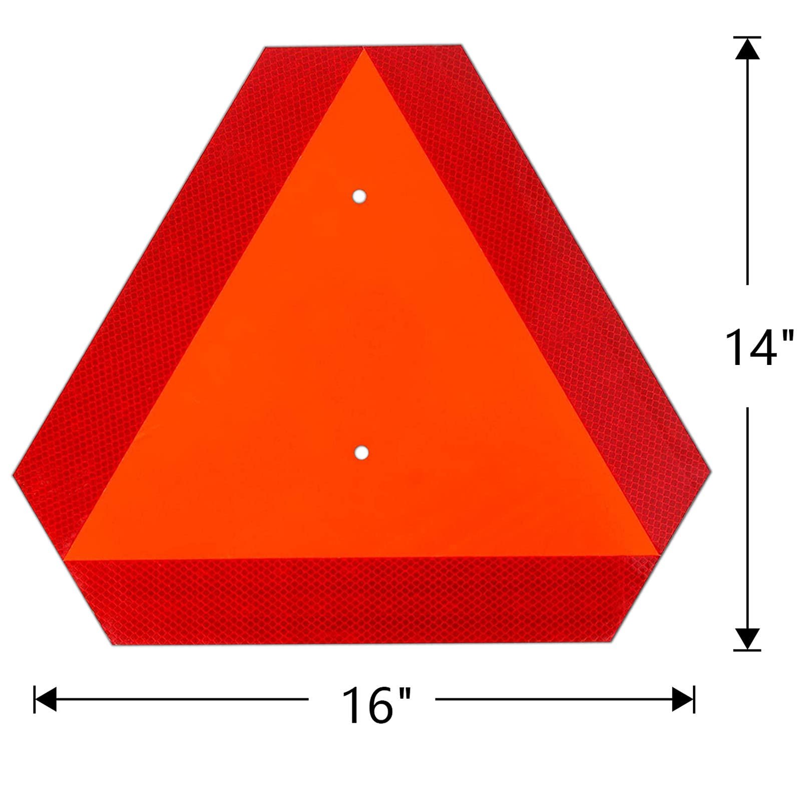 Ayifan SMV Sign Triangle 3 Pack Plastic Reflective