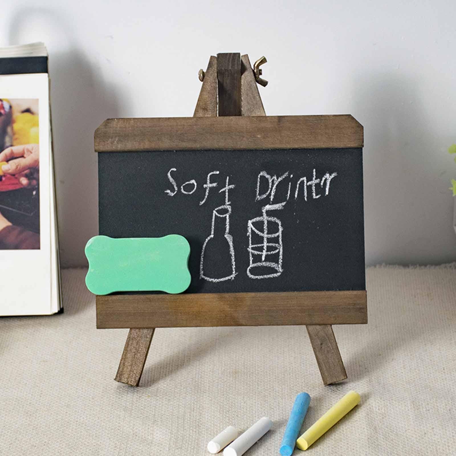 Tabletop Chalkboard Sign Wooden Blackboard Multifunctional Small Chalkboard