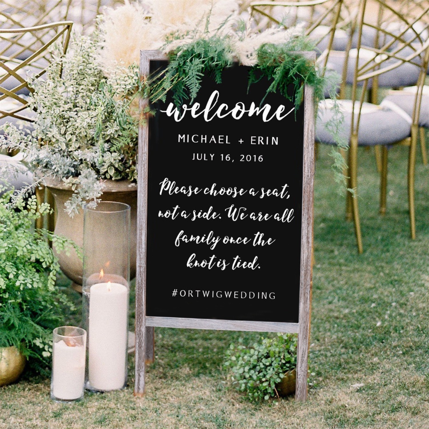 Free Standing Magnetic Chalkboard Solid Sidewalk Sign Display Board Outdoor Deco