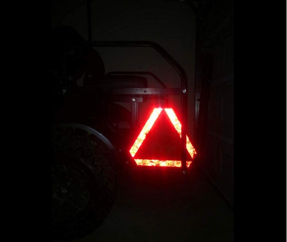 Slow Moving Vehicle Triangle Sign 2 Pack 14″x16″ Engineering Grade Reflective