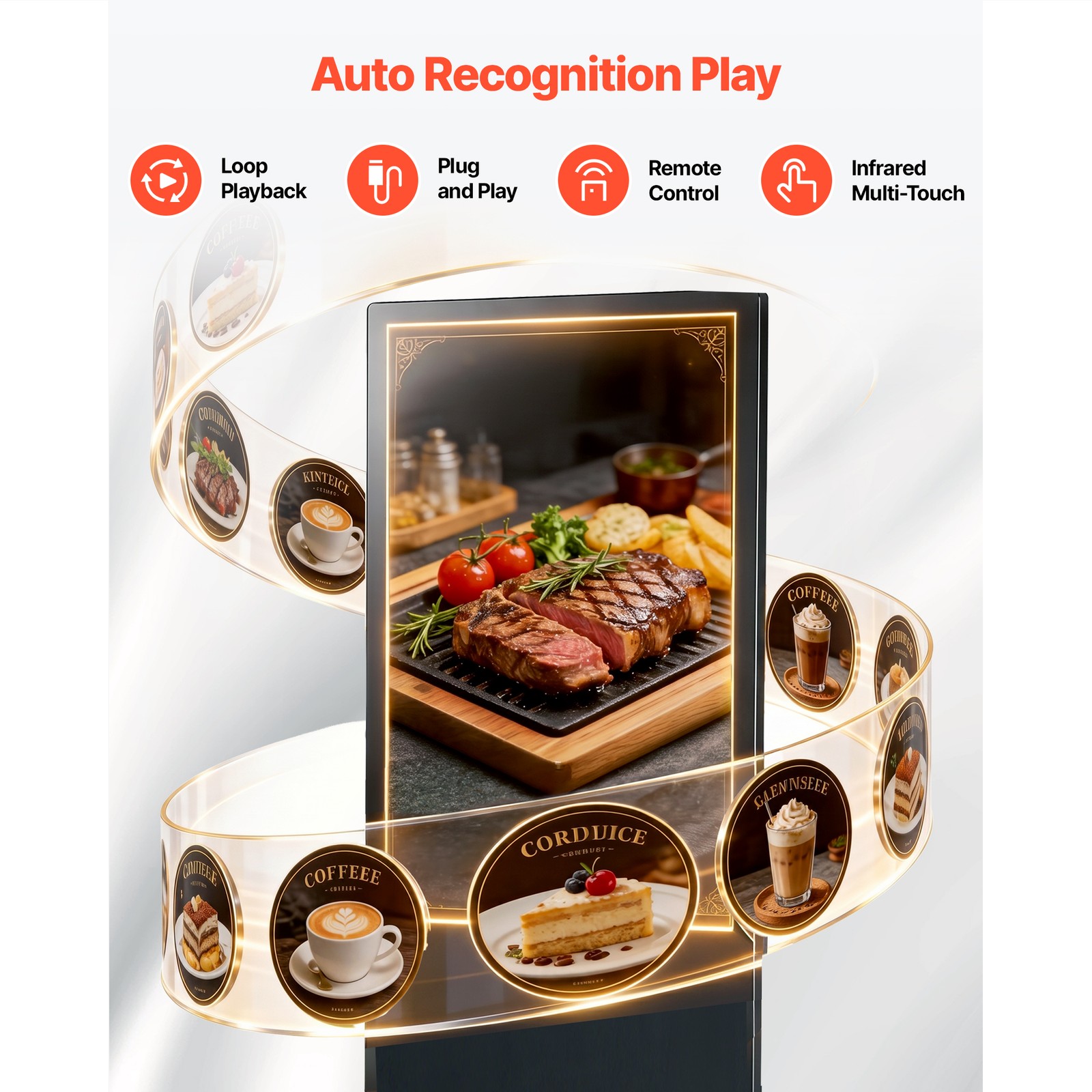 Uimoso 65 in Indoor Digital Signage Floor Stand with 4K Display