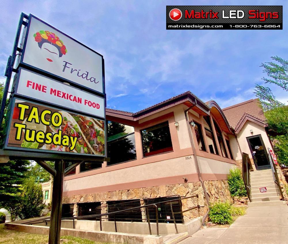 LED Sign Outdoor 2 Sided LED Programmable Message Center 2 Sided Sign P6