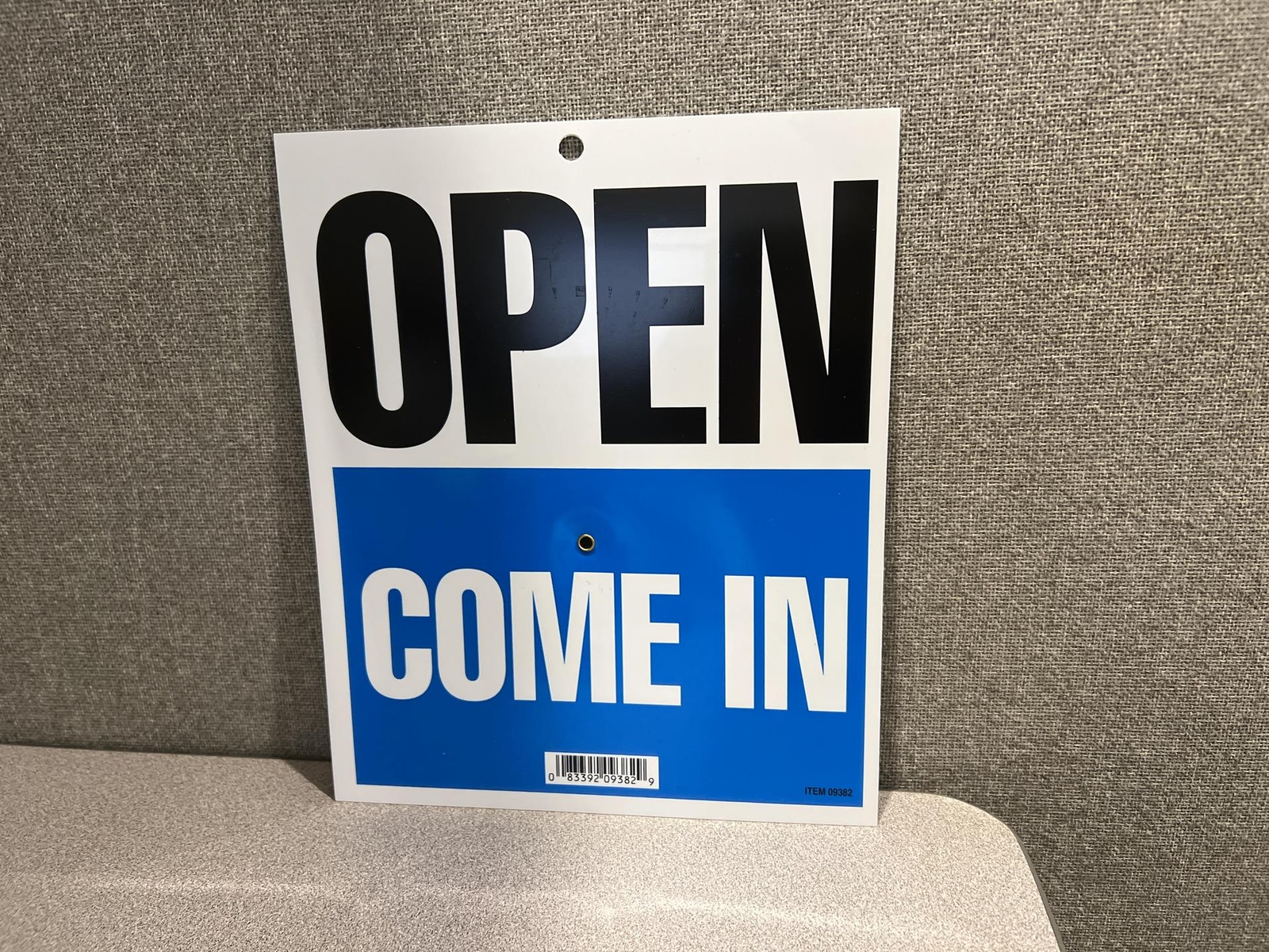 Double Sided “OPEN COME IN/ WILL RETURN” w/ Clock sign 7.5 x 9