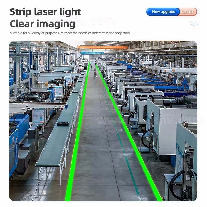 Industrial Virtual Laser Safety Line Sign Projector Floor Marking Warning Light