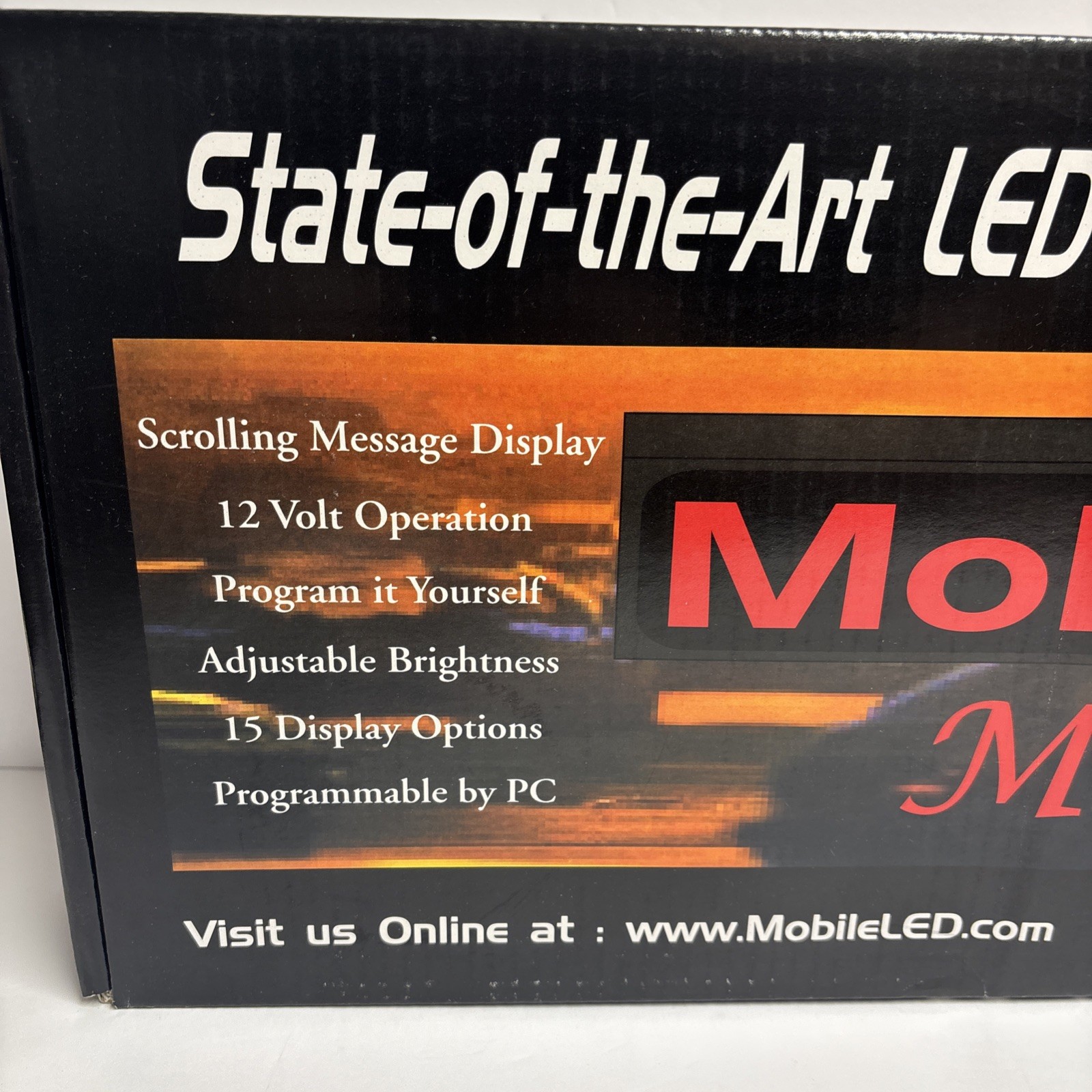 Mobile Red LED MD-550 Scrolling Message For Business or Vehicle Display 12v New