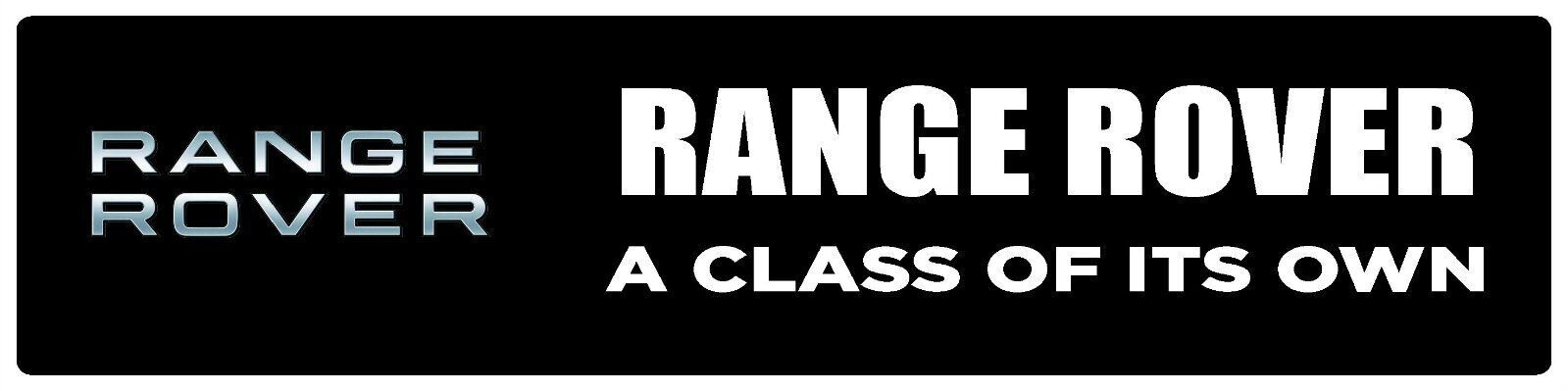 Range Rover | Branded Premium Decorative Display Sign | 6″h x 24″w