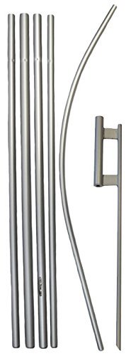16ft Swooper Pole Super Pole Feather Flag Pole Kit with Ground Spike Pole Kit