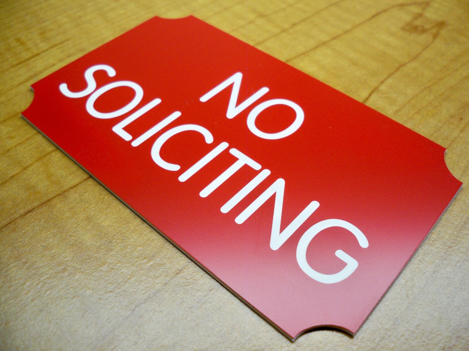 Custom Engraved 3×5 Red Plaque Office Sign | Add Your Wording | Wall or Door