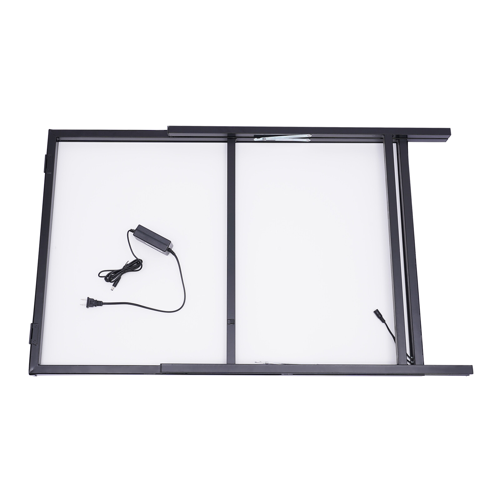 LED Movie Poster Frame Floor Standing 60 × 90 cm Light Guide Black