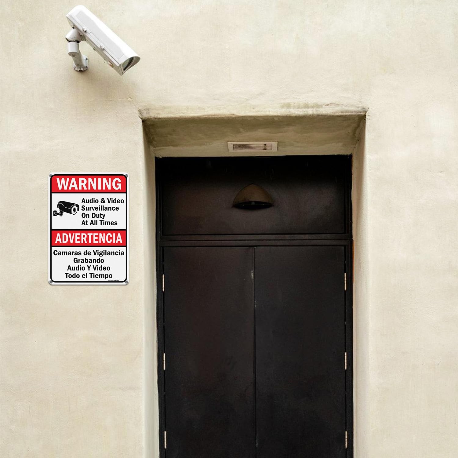 Audio & Video Surveillance on Duty at All Times signs,10 x 7 Inches Safety Wa…