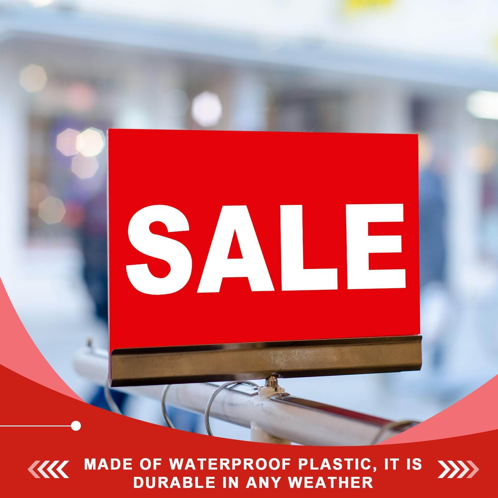 10 PCS 5.5 x 7 Inches Sale Signs for Retail Card Stock Sale Sign Red White Pr…