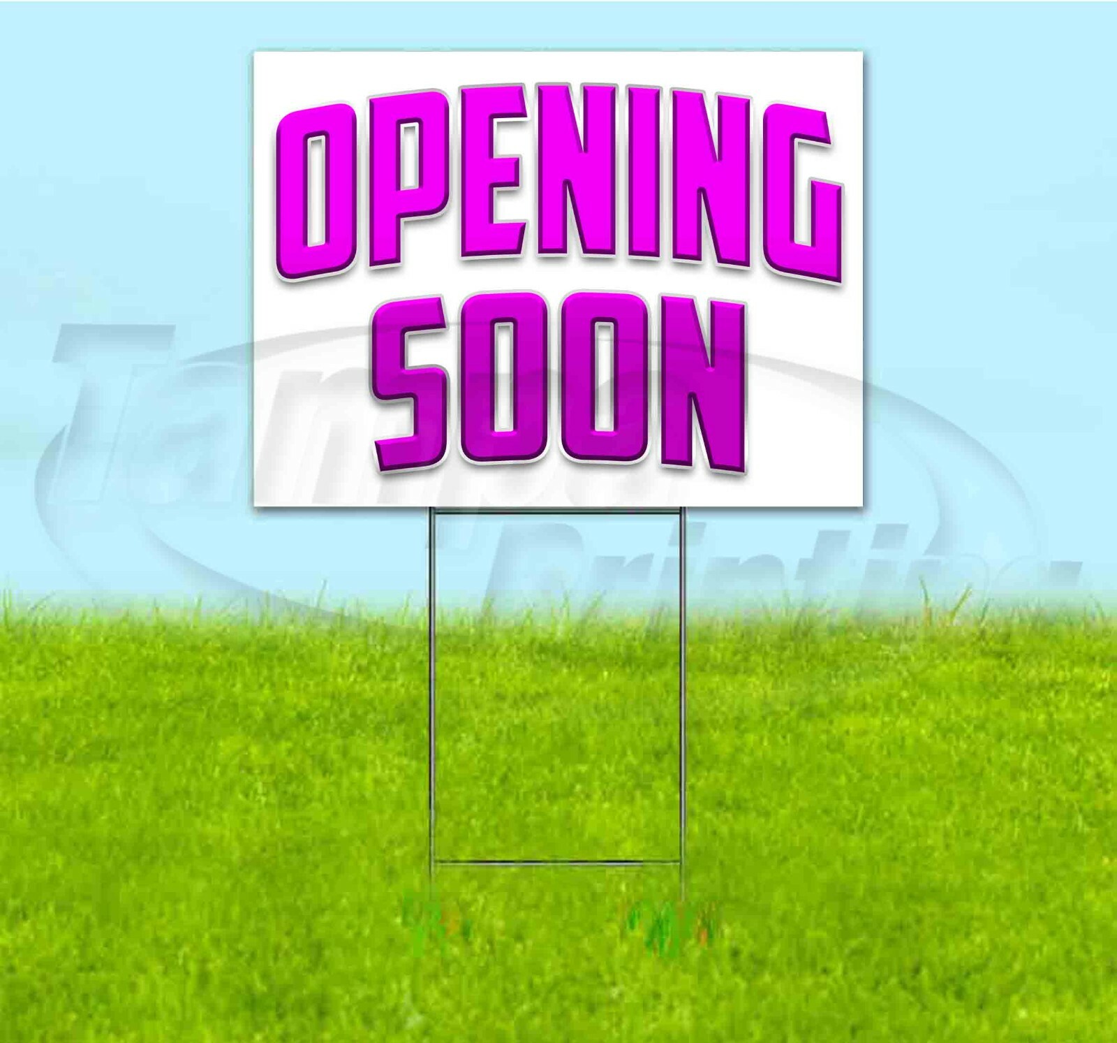 OPENING SOON 18×24 Yard Sign WITH STAKE Corrugated Bandit USA BUSINESS