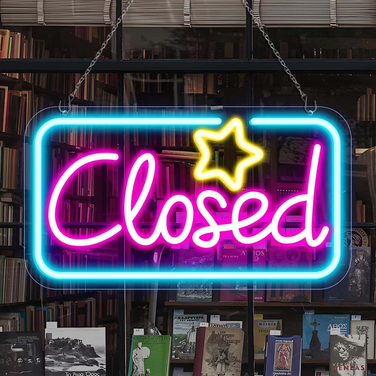 Bright Neon Closed Sign – 16.5″x9″ LED with ON/OFF Switch for Business Use