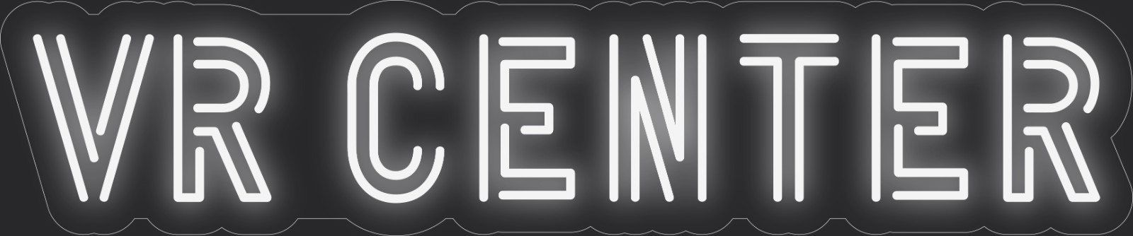 VR center Neon LED Sign Business Wall Decor Lighted Store Sign 36 x 7 in.