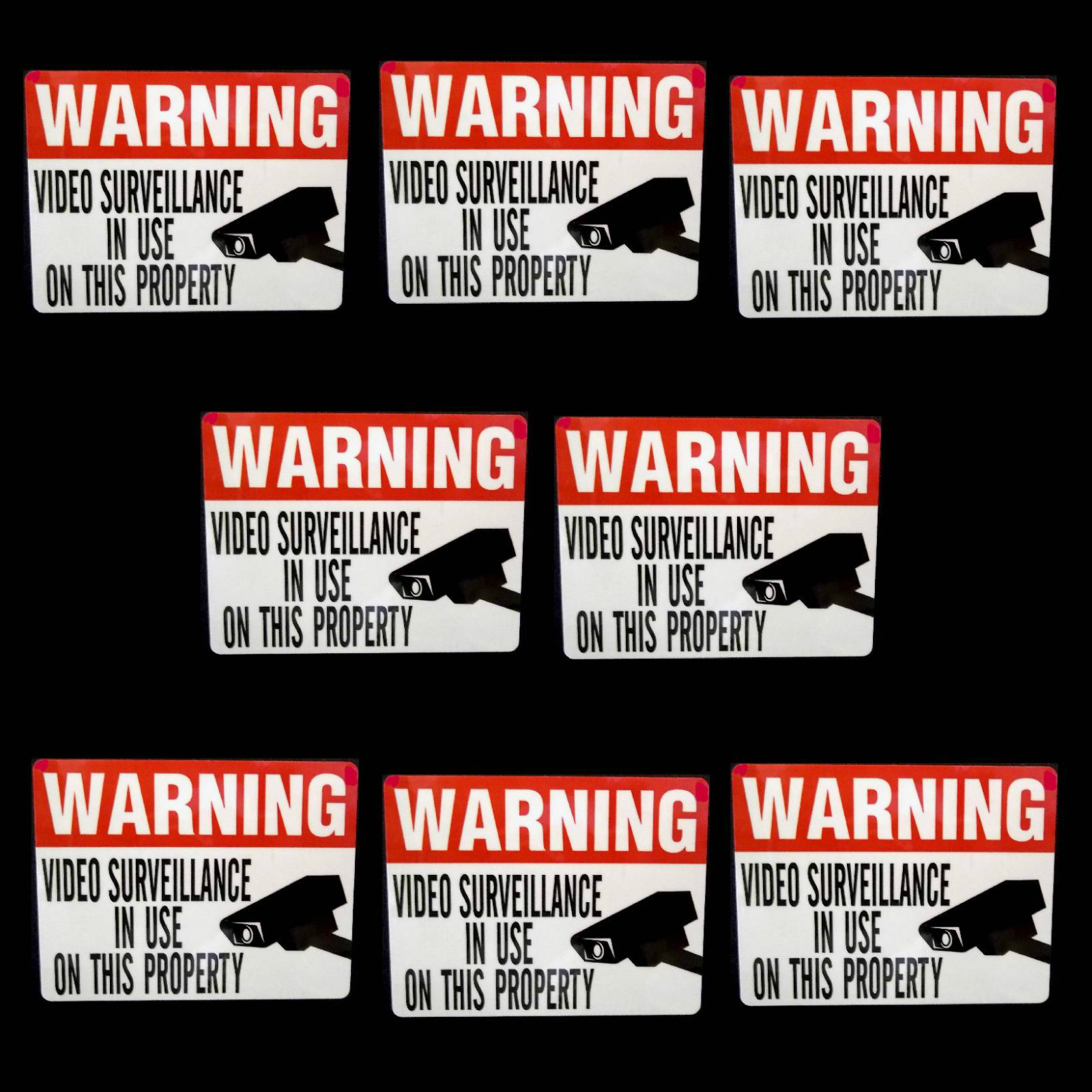 Security Camera Warning Stickers For Home Windows Helmet Camera Systems