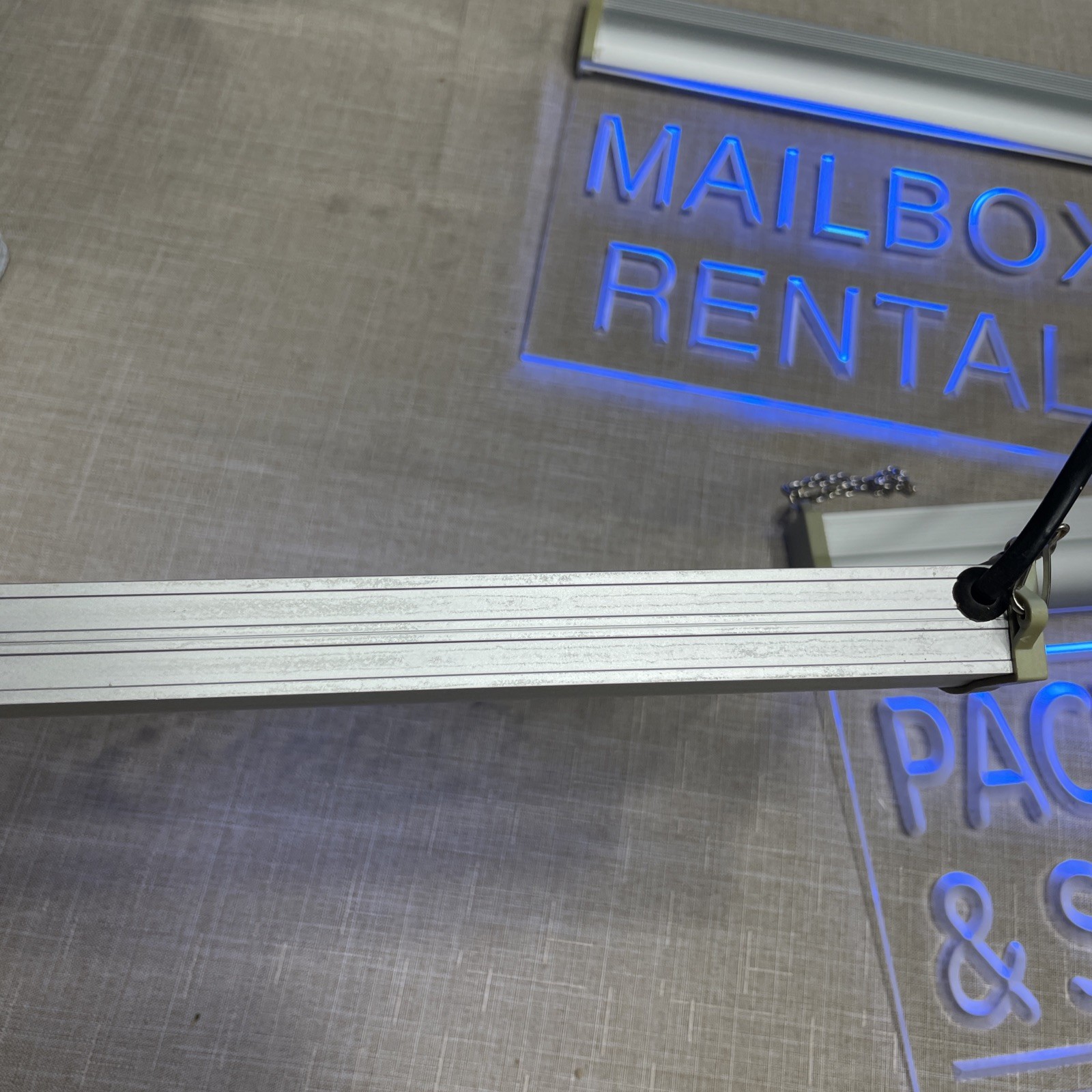 Lot Of 3 acrylic Lighted wall signs..Not Neon, see Description.