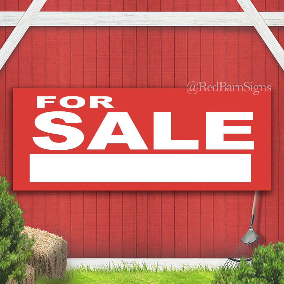 For Sale CUSTOM Indoor Outdoor Banner Sign with grommets