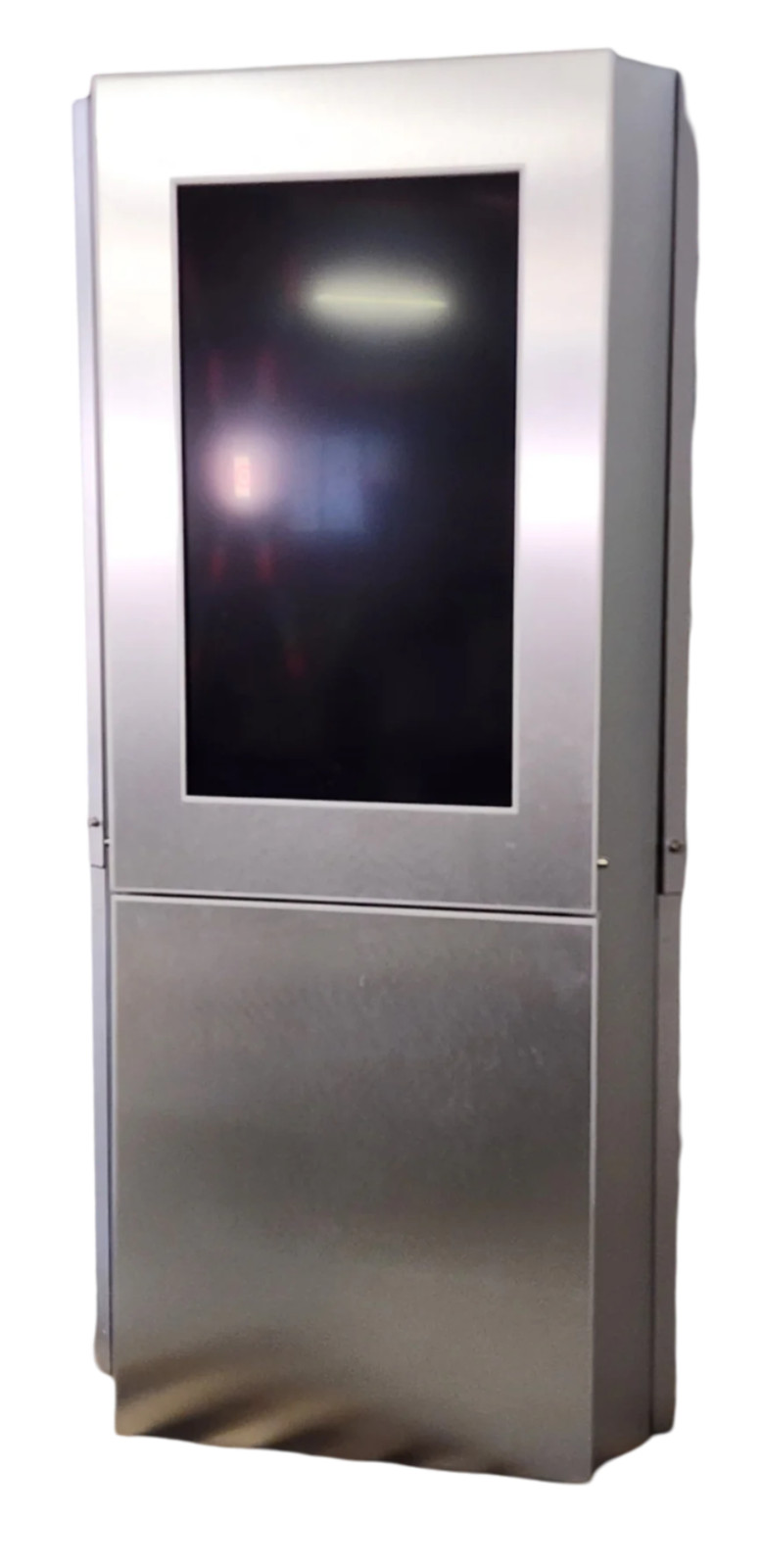 Big Floor Standing 3-Sided Portrait Indoor Kiosk Enclosure, 84″