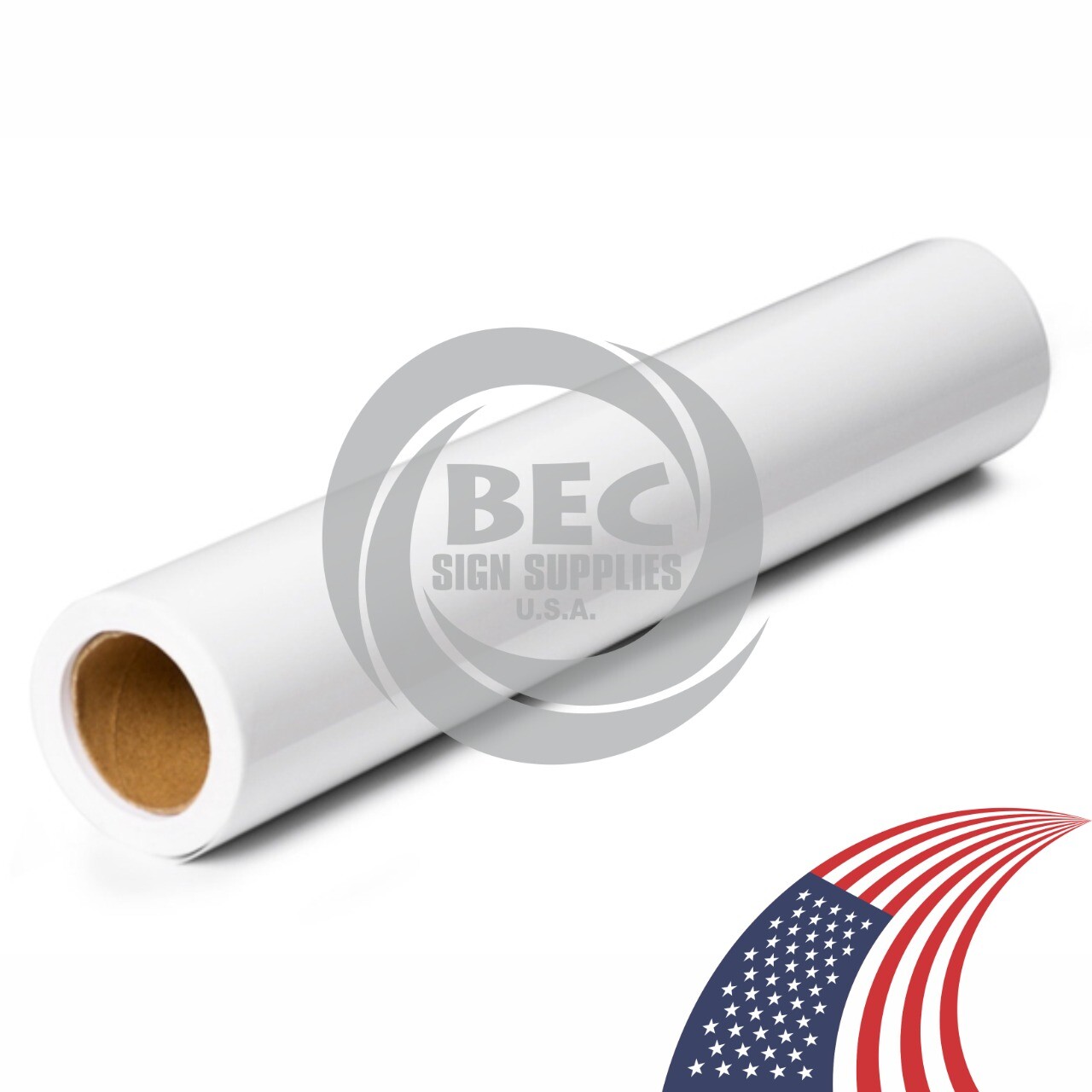 1 Roll 24″ X 10yd ( 30 feet) White, Vinyl Adhesive Sign, Snow White 492E