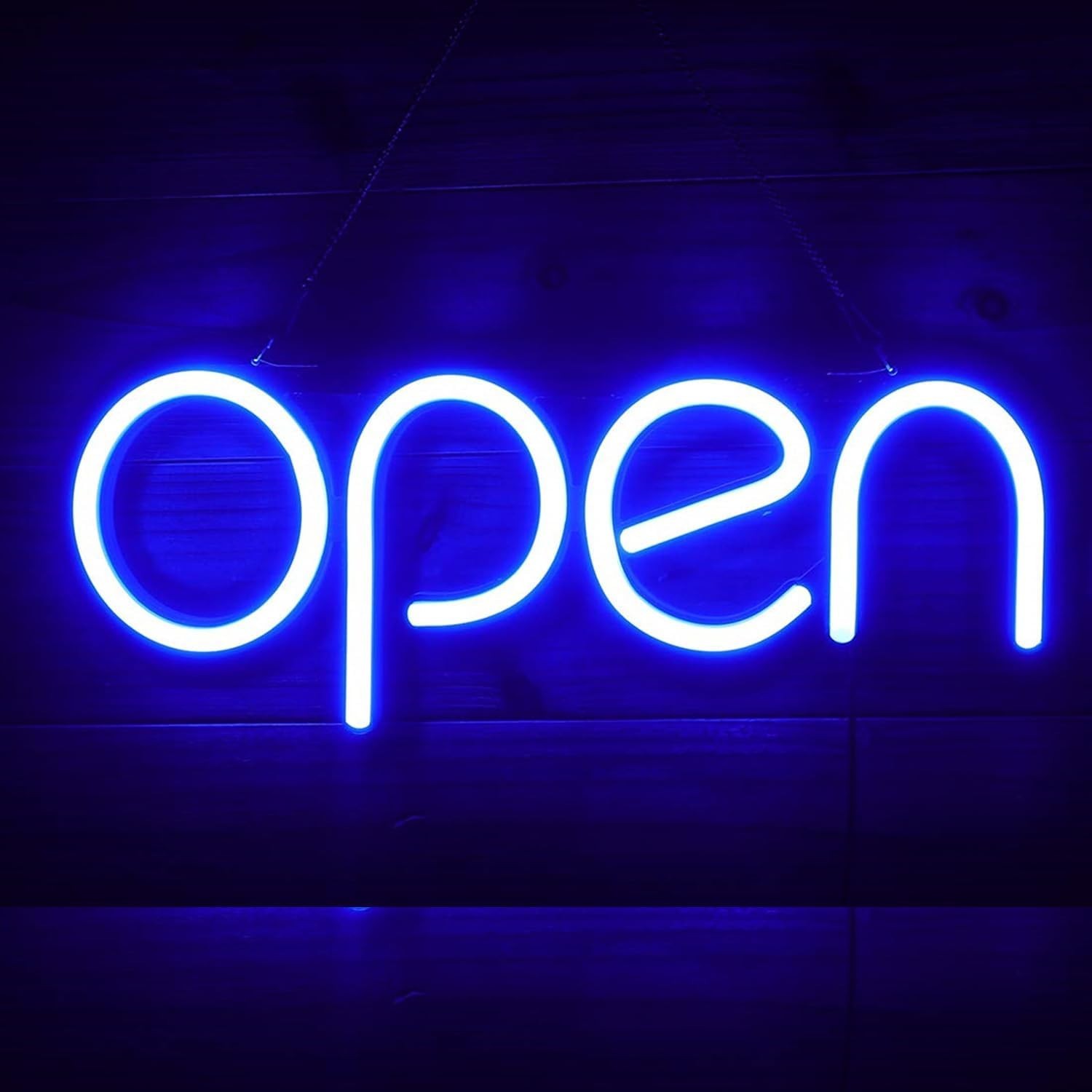 LED Open Sign,16×6 inch Open Sign for Business,With multiple flashing modes, …