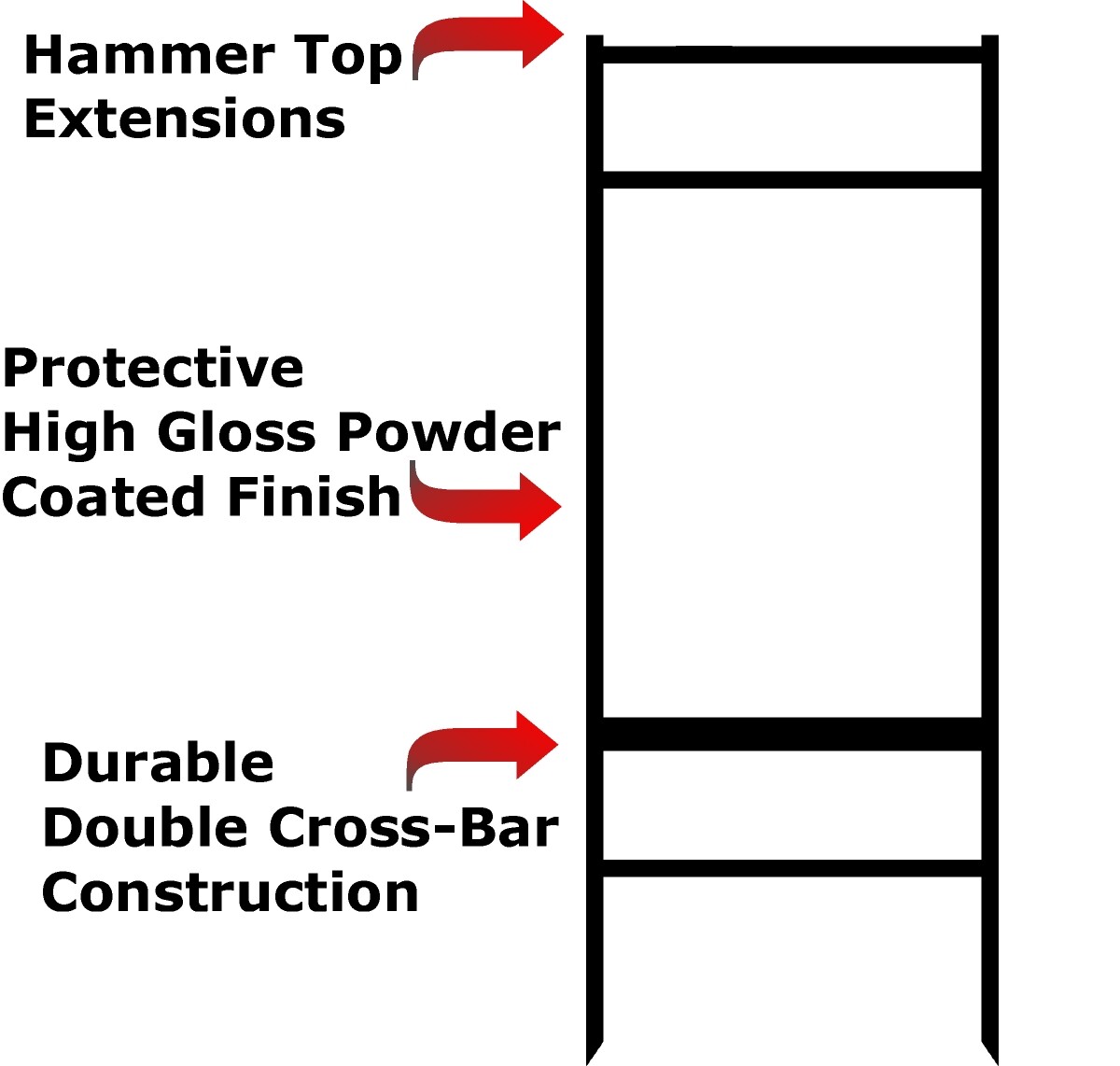 Real Estate Yard Sign Metal Frame, 24 x 18 Slide-In (2) Rider, Black (Pack of 1)