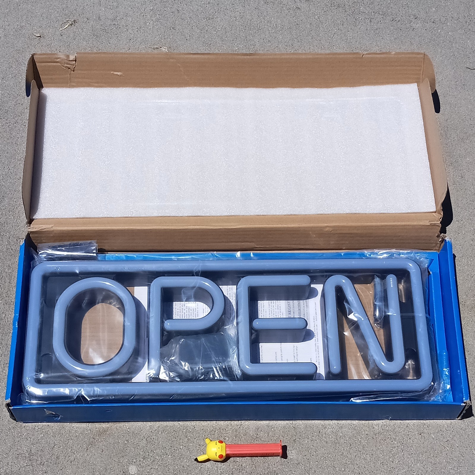 Pro-Lite Ultra Bright LED Neon OPEN Sign Multi-Color NEW OPEN BOX. SEALED SIGN.