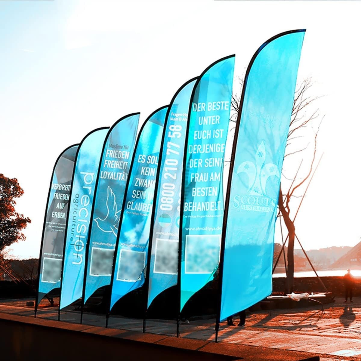 2 Pack DIY Feather Flag Kit – Business Advertising Bundle