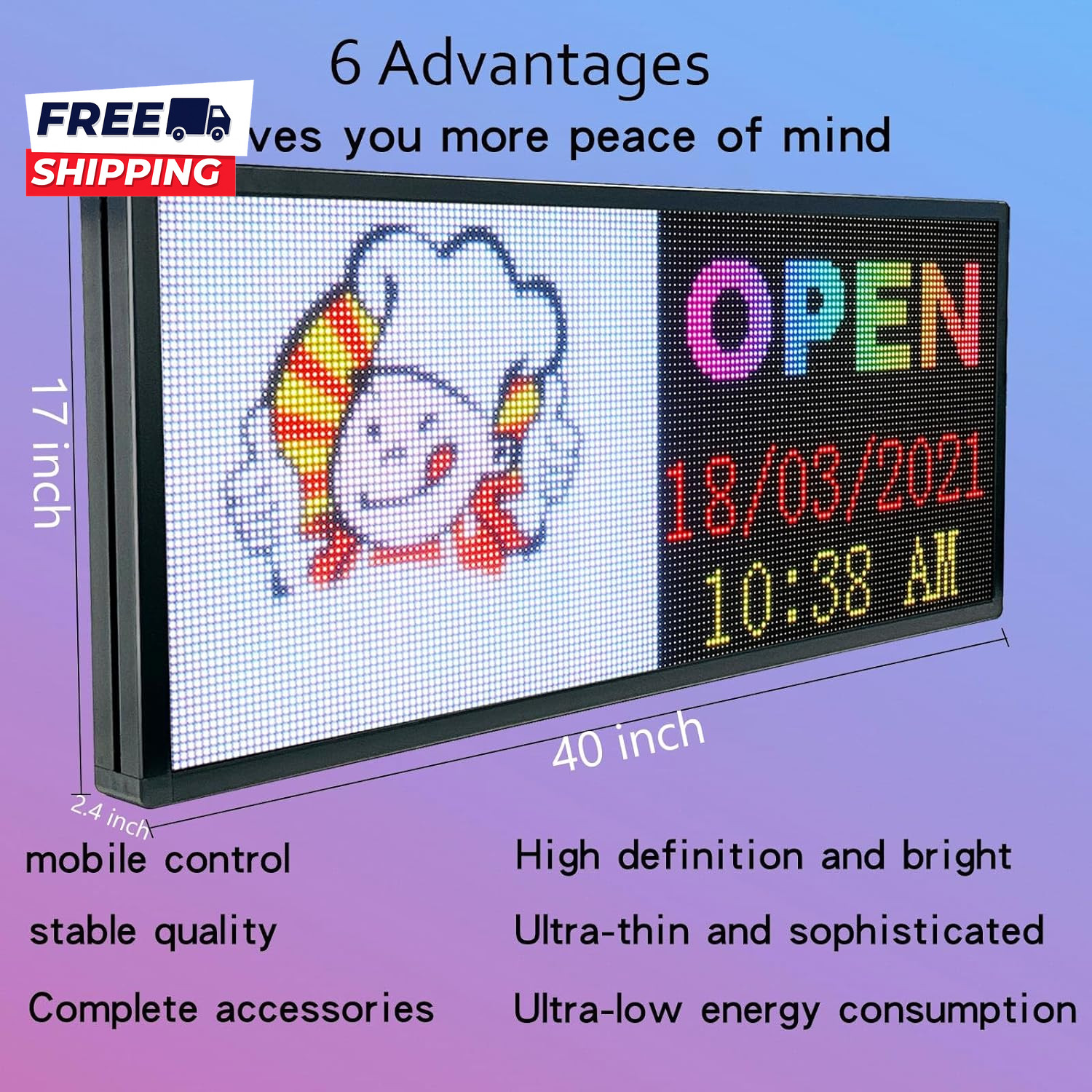 P6 Programmable Led Sign Custom Scrolling Outdoor Digital Signs Pixel Led Panel
