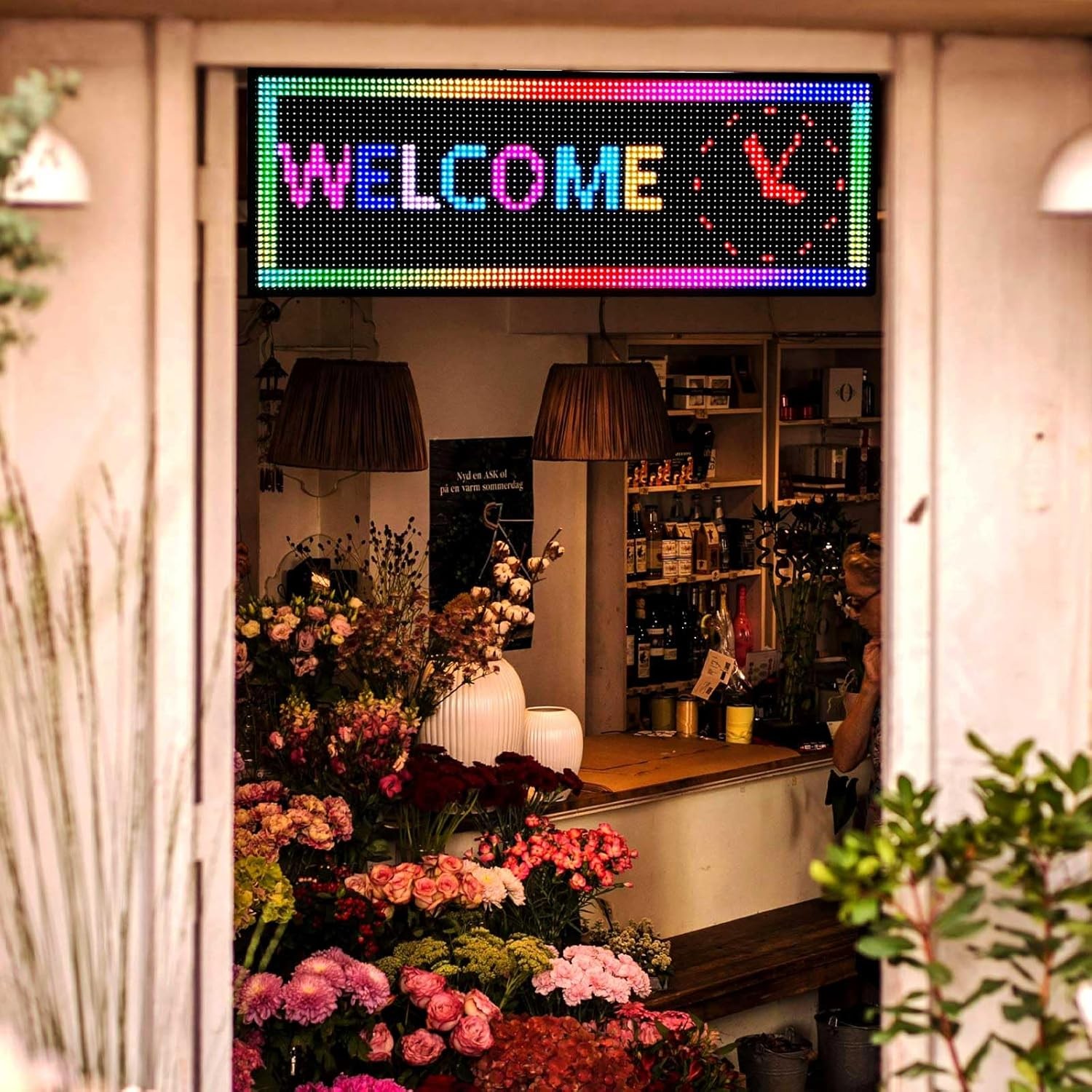 P10 LED Scrolling Sign 39×14 Full Color Wifi Programmable Outdoor Display Tool