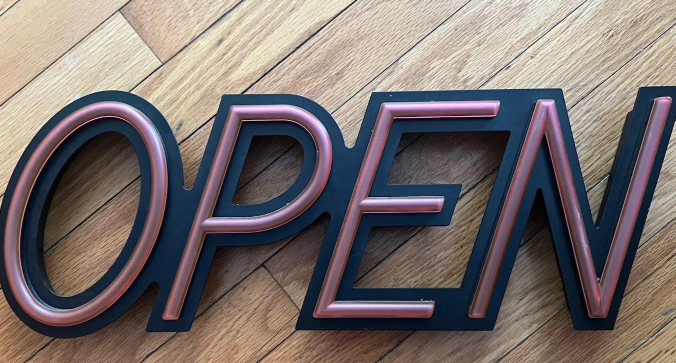 Open Sign Lighted Business Display 19” Preowned, Good Condition, Free Shipping!