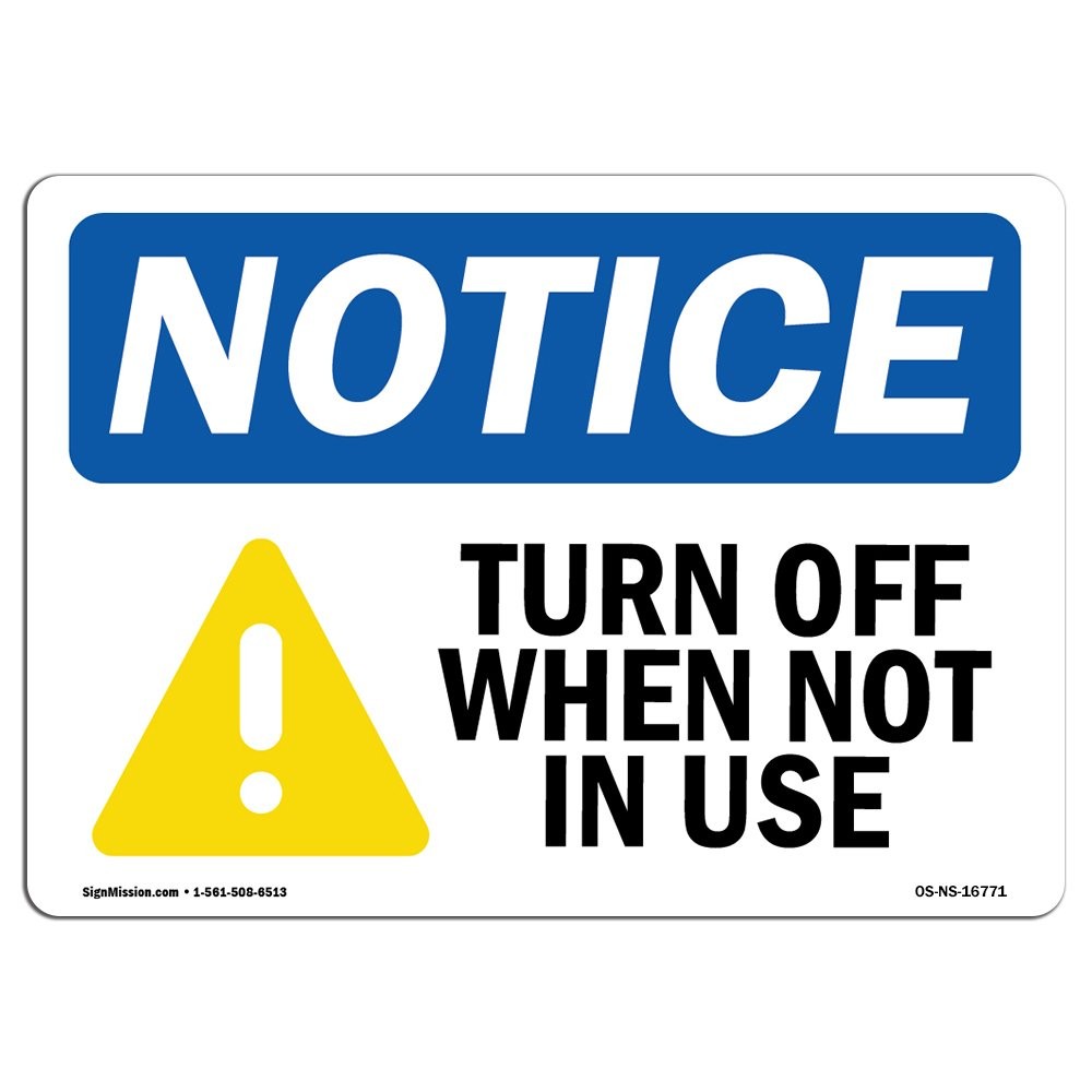 Signmission – Off When Not In Use Plastic Your Business Construction
