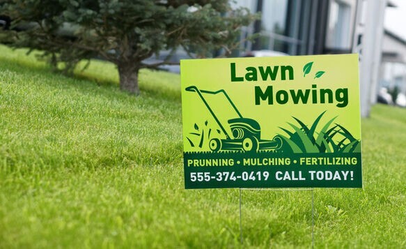 SNDS Custom Yard Signs with Stake – Personalized Blank Corrugated Lawn Sign