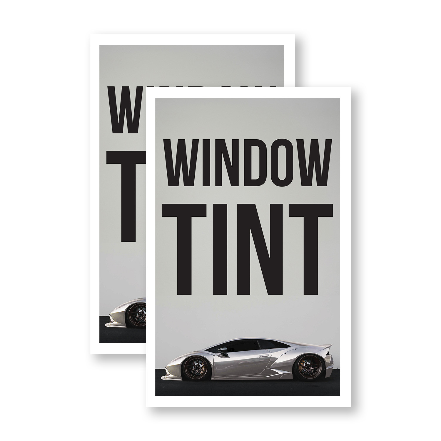 Window Tint Heavy Duty A-Frame Sidewalk Sign Sun Protection Auto Maintenance