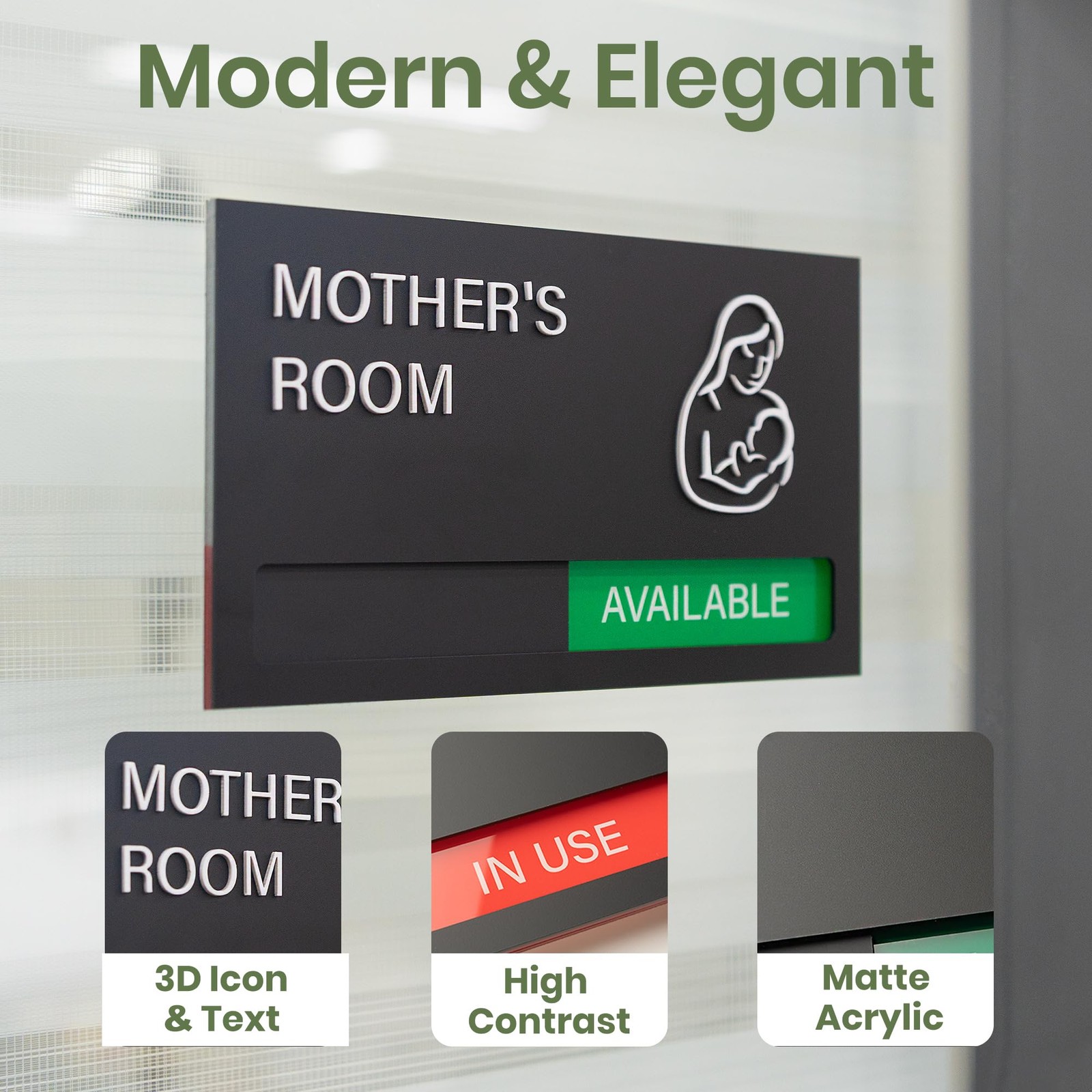 Wellness Room Sign, Do Not Disturb Office Door Signs, Available In Use Sign, …