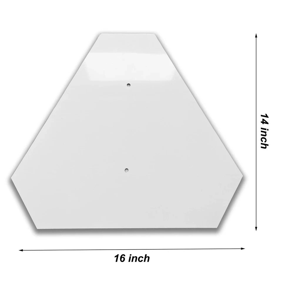 2 Pack Slow Moving Vehicle Triangle Sign, Plastic Farm Triangle Safety Sign, …