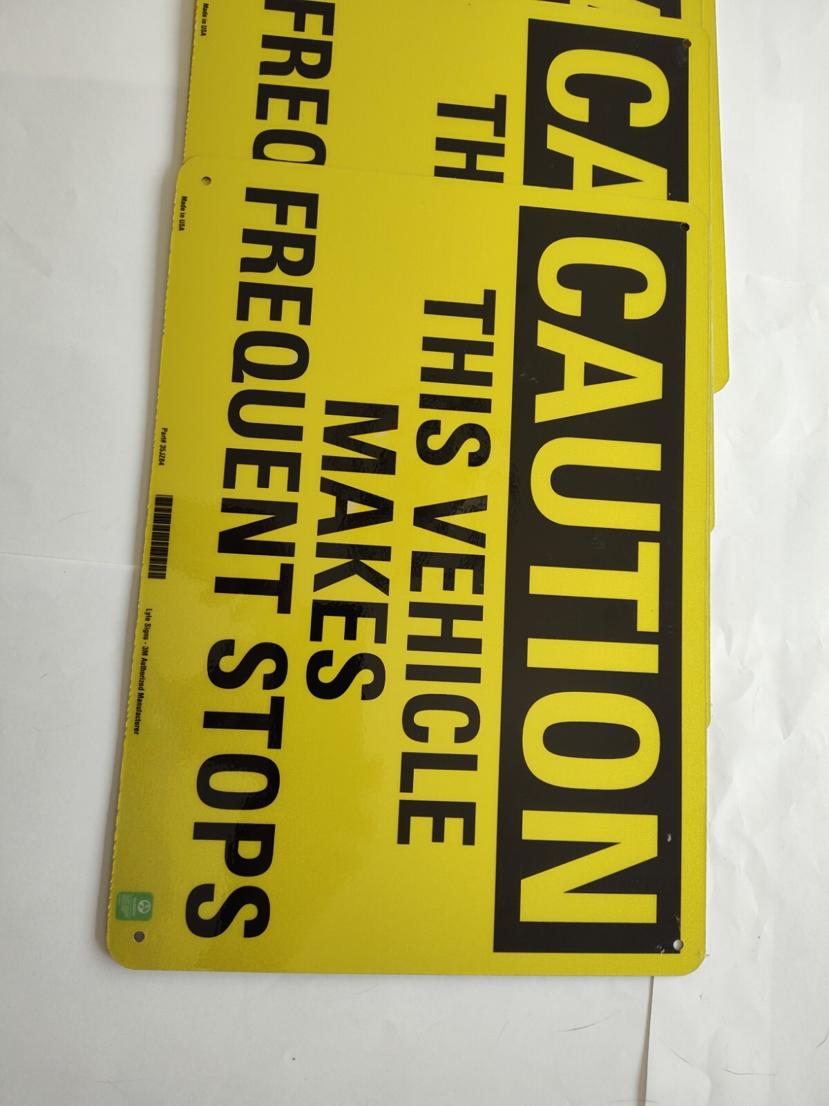 LYLE U4-1724-NA_14x10 Caution Sign,10 in x 14 in,Aluminum