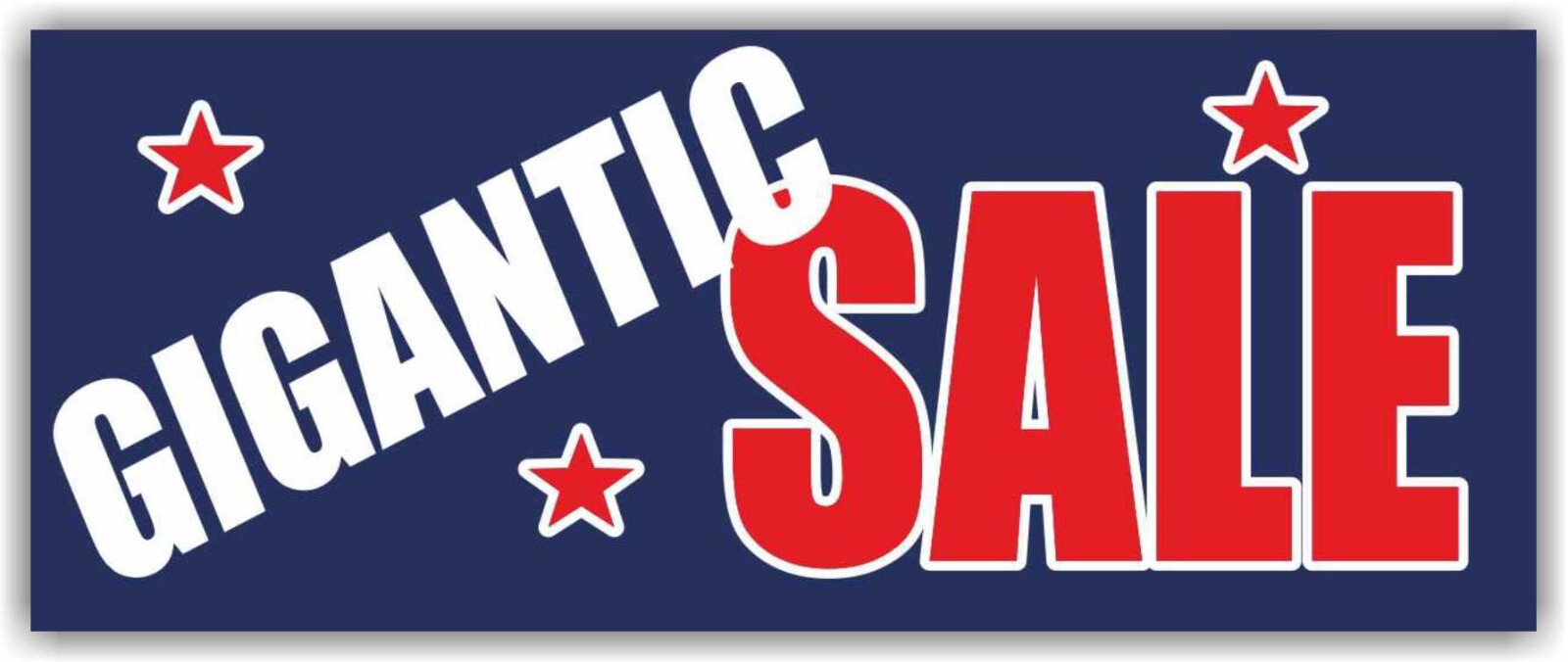 GIGANTIC SALE Advertising Banner Vinyl Mesh Sign clearance discount holiday save