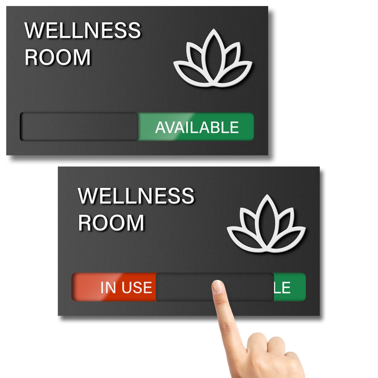Wellness Room Sign, Do Not Disturb Office Door Signs, Available In Use Sign, …