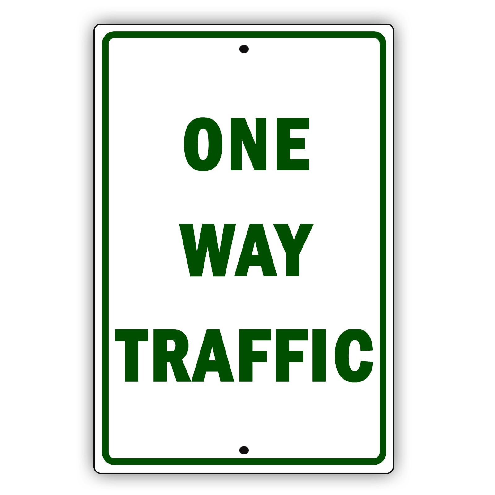 One Way Traffic Do Not Enter Street Road Aluminum Metal 8×12 Sign