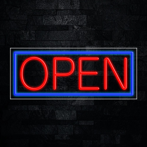 Open LED Neon Sign 30″L x 12″H #30001
