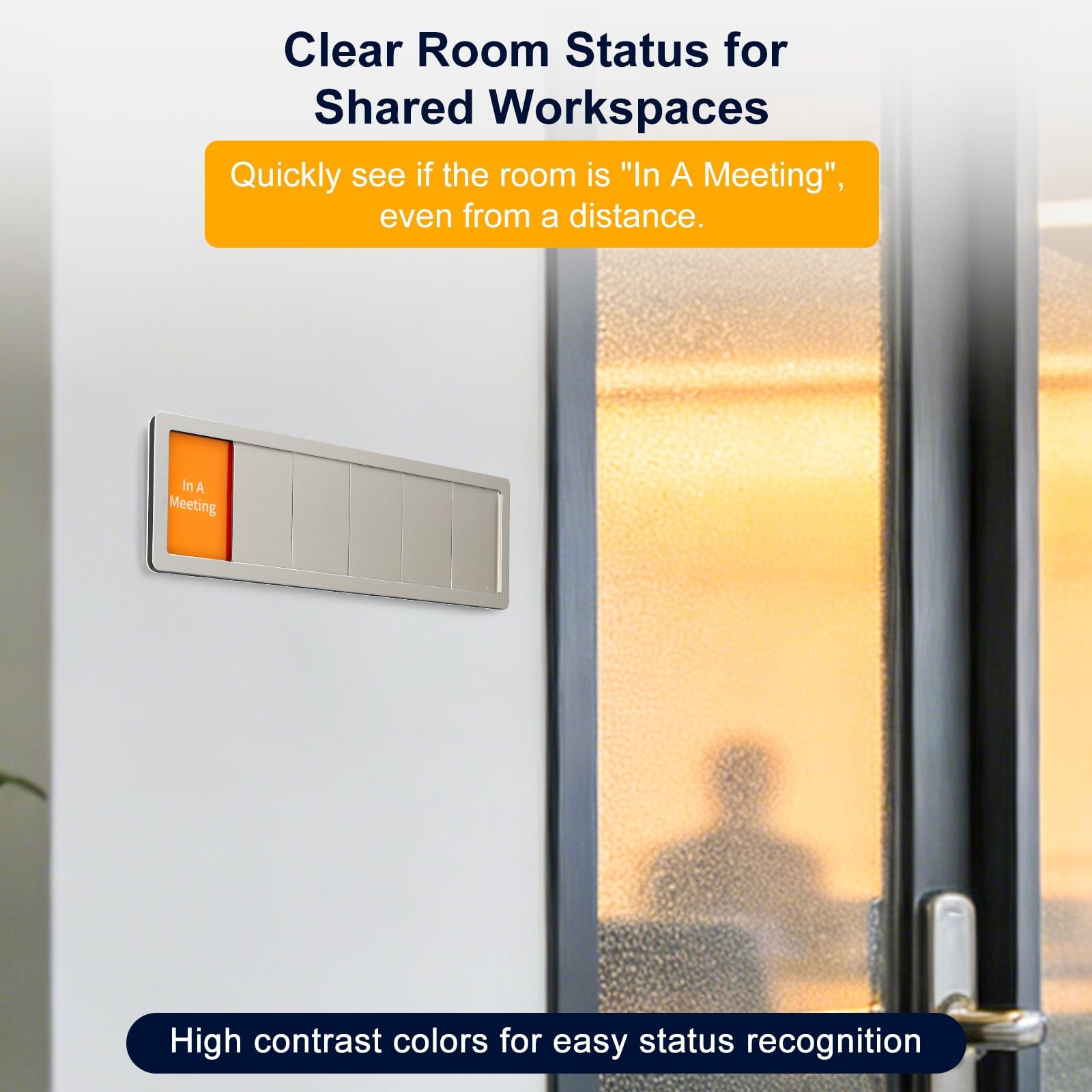KitchenTour Office Door Signs, Stainless Steel 6 Options M, office room-6